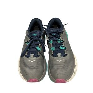 Hoka One One Gaviota 3 Womens Stability Running Shoes Grey Teal Pink Shoes SZ 11
